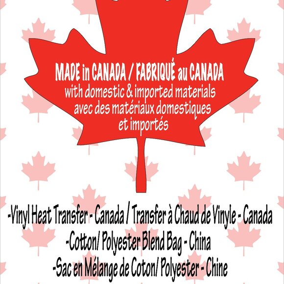 New Custom Designed "CARRY & GO" Large Canvas Tote Bags With Funny Canadiana Gra - Picture 16 of 16